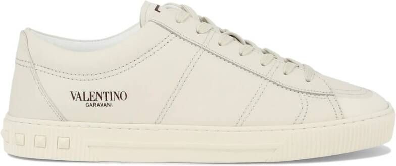 Valentino Garavani Cityplanet Leather Sneakers White Heren