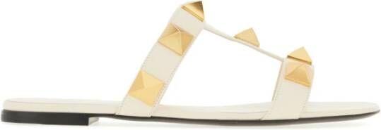 Valentino Garavani Comfortabele Pantoffels Beige Dames