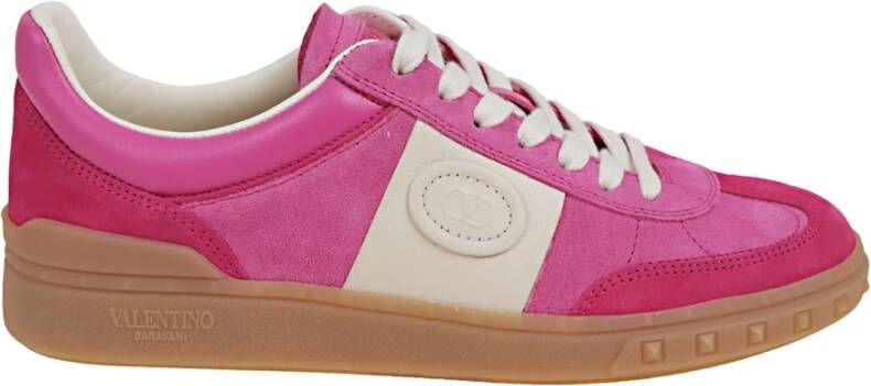 Valentino Garavani Cyclamin Pink Glace Sneaker Upvillage Pink Dames