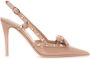 Valentino Garavani Elegant Slingback Pumps Beige Dames - Thumbnail 1