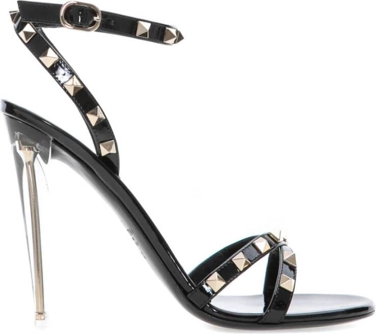 Valentino Garavani Elegant Summer Sandals Black Dames