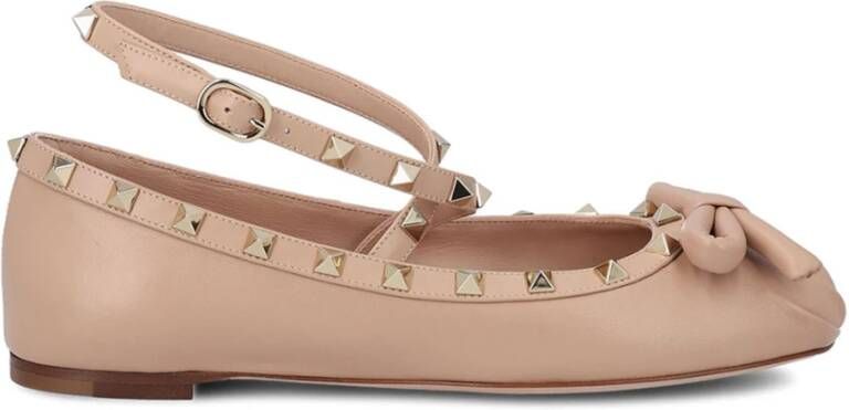 Valentino Garavani Elegante Ballerina Schoenen Beige Dames