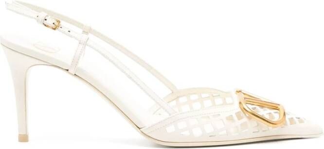 Valentino Garavani Elegante Slingback Pumps Beige Dames