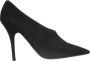 Valentino Garavani Elegante Suède en Leren Pumps Black Dames - Thumbnail 1