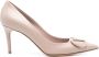 Valentino Garavani Elegante Zwarte Leren Pumps Brown Dames - Thumbnail 1