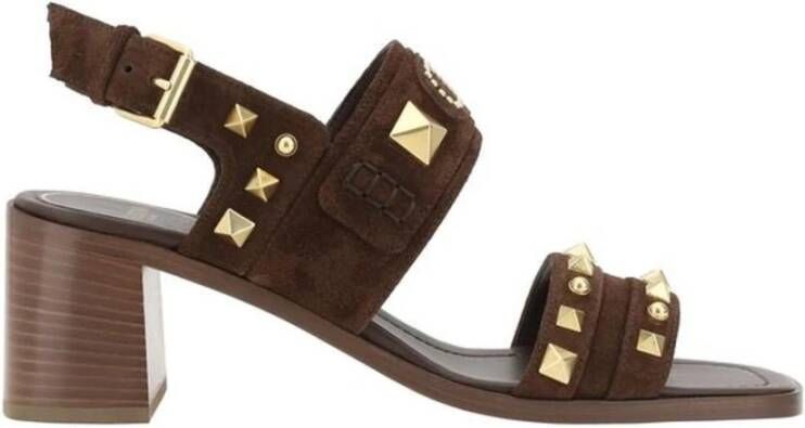 Valentino Garavani Flat Sandals Brown Dames