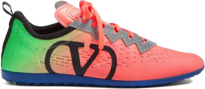 Valentino Garavani Fluorescerende VLogo Low-Top Sneakers Multicolor Heren