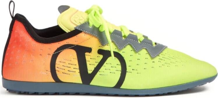 Valentino Garavani Gebreide Lage V-Logo Sneakers Multicolor Heren