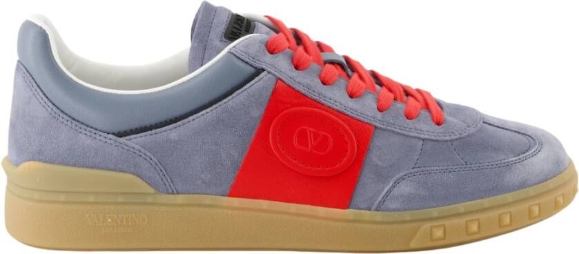 Valentino Garavani Grijze Upvillage Sneakers met Vlogo Detail Gray Heren