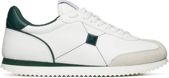 Valentino Garavani Groene Stud Around Low-Top Sneakers Green Heren