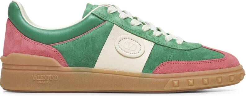 Valentino Garavani Groene Suède Veterschoenen Multicolor Dames