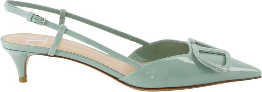 Valentino Garavani Groene VLogo Leren Pumps Green Dames