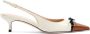 Valentino Garavani Hak Slingback in Ivoor en Tabak White Dames - Thumbnail 1