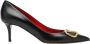 Valentino Garavani Handtekening Logo Middelhoge Pumps Black Dames - Thumbnail 1