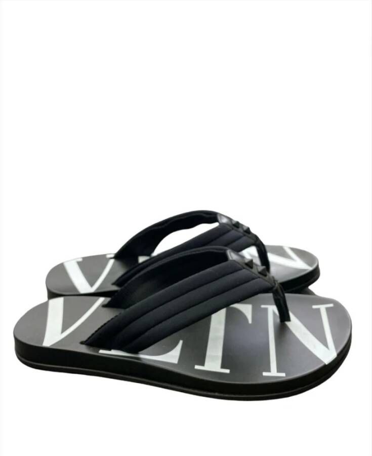 Valentino Garavani Heren Strand Slippers Black Heren