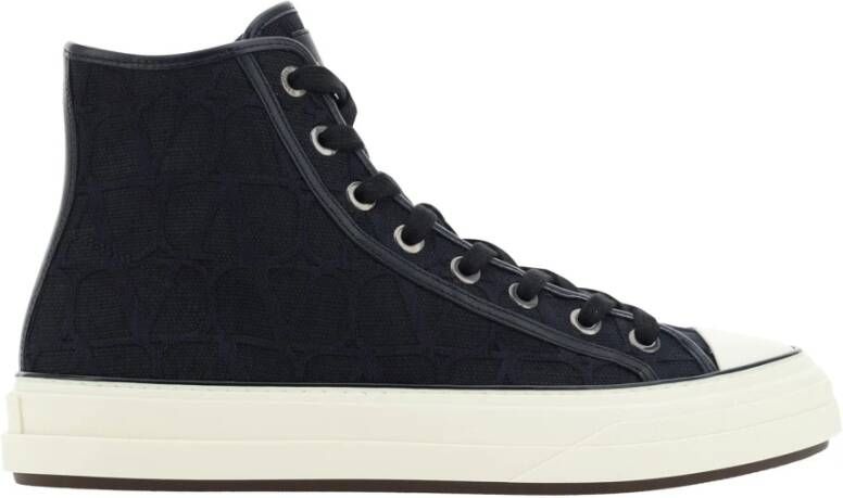 Valentino Garavani Zwarte Canvas Sneakers voor Heren Black Heren