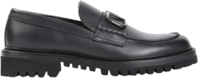 Valentino Garavani Klassieke Leren Loafers Black Heren