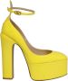 Valentino Garavani Lakleren Plateau Pumps Yellow Dames - Thumbnail 1