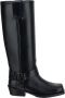 Valentino Garavani Leren Biker Boot Black Dames - Thumbnail 1