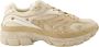 Valentino Garavani Beige Mesh en Suede Sneakers met Studs Beige Heren - Thumbnail 6