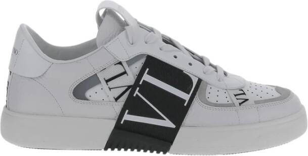 Valentino Garavani Leren lage sneakers White Heren