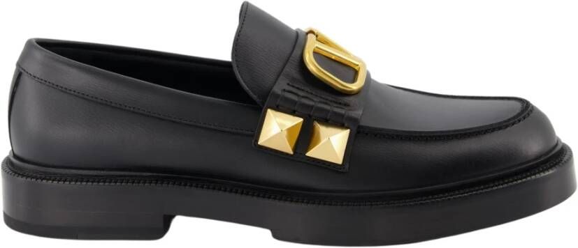 Valentino Garavani Luxe VLogo Moccasins Black Heren