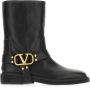 Valentino Garavani Zwarte VLogo Signature Square Toe Laarzen Black Dames - Thumbnail 8