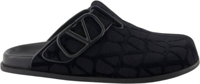 Valentino Garavani VLogo Monogram Heren Muiltjes Black Heren