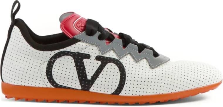 Valentino Garavani Multikleur Sneakers met Logoprint Gray Dames