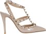 Valentino Garavani Nude Rockstud Lakleren Hakken Beige Dames - Thumbnail 1