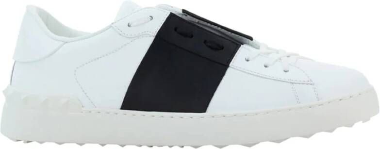 Valentino Garavani Open leren sneakers met studs White Dames