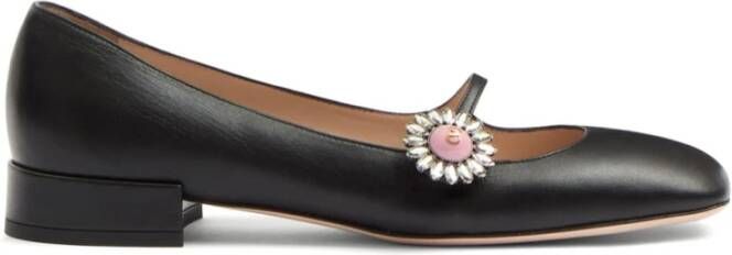 Valentino Garavani Platte Ballerina Schoenen Black Dames