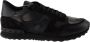 Valentino Garavani Rockrunner Baskets Zwarte Leren Sneakers Black Heren - Thumbnail 1