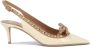 Valentino Garavani Rockstud Bow Slingback Pumps Beige Dames - Thumbnail 1