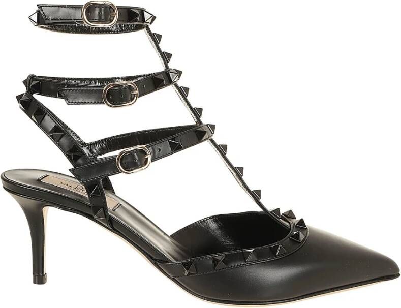 Valentino Garavani Rockstud Enkelband Hakken Black Dames