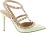 Valentino Garavani Rockstud Pumps met Puntige Neus Green Dames - Thumbnail 1