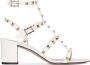 Valentino Garavani Rockstud Enkelband Sandalen Ivoor Beige Dames - Thumbnail 1