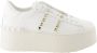 Valentino Garavani Rockstud Flatform Sneakers Wit Leer White Dames - Thumbnail 1