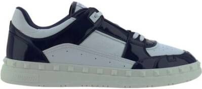 Valentino Garavani Sneakers met Rockstud-accenten en vetersluiting Gray Heren