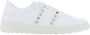 Valentino Garavani Witte platte schoenen met Rockstud-versiering White Heren - Thumbnail 1