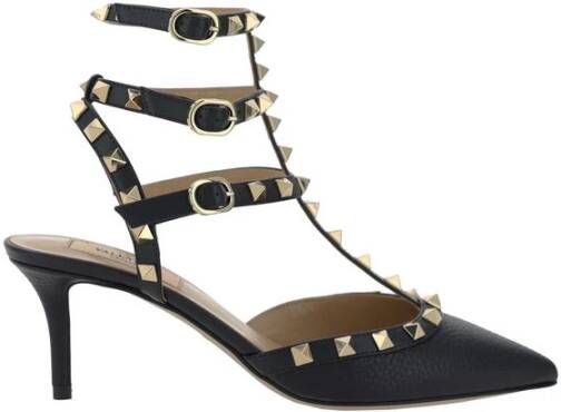 Valentino Garavani Rockstud Leren Pumps Black Dames