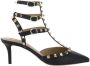 Valentino Garavani Rockstud Leren Pumps Black Dames - Thumbnail 1