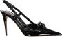 Valentino Garavani Rockstud Leren Slingback Pumps Black Dames - Thumbnail 1