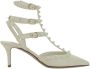 Valentino Garavani Rockstud Pumps met enkelband White Dames - Thumbnail 1