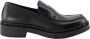 Valentino Garavani Rockstud Slip-On Leren Loafers Black Heren - Thumbnail 1