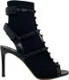 Valentino Garavani Rockstud Sock Hak Sandalen Black Dames - Thumbnail 1