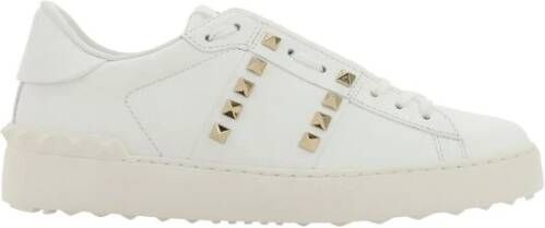 Valentino Garavani Rockstud Untitled Leren Sneakers White Dames