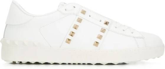 Valentino Garavani Witte platte schoenen met Rockstud-versiering White Heren