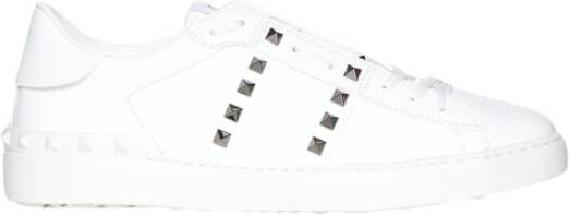 Valentino Garavani Rockstud Untitled Witte Leren Sneakers White Heren