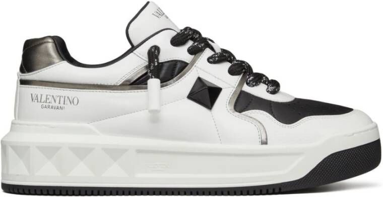 Valentino Garavani Multicolor Leren Sneakers met Chunky Zool White Heren